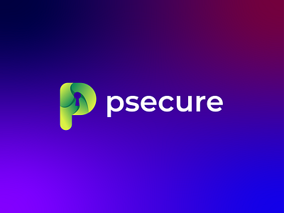 p secure, p letter logo logo
