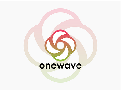 one wave logo design