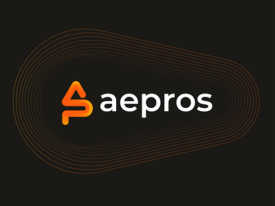 aepro ap letter modern monogram logo design