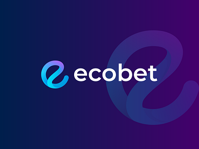 ecobet, e letter logo design