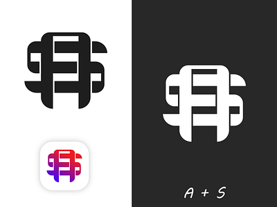 AS Monogram Logo Design Sample