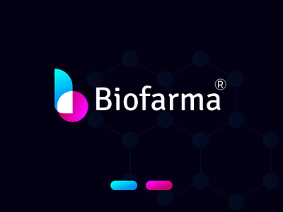 Biofarma Branding Logo - B Letter Monogram - pharmaceutical