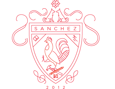 Sanchez Family Crest crest gotham rooster seal