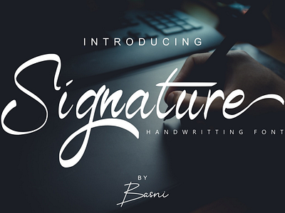 Signature font