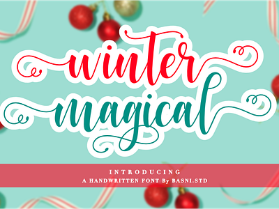 Winter Magical - handwritten font