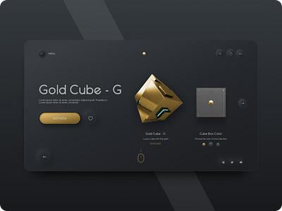 Cube Store Landing page