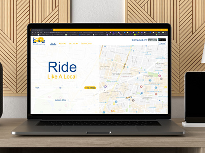 B4E Website bikerental bikers delivery design minimal rental ui ux web website