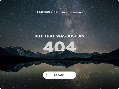 Daily UI #008 - 404 Page