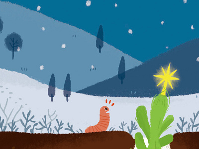 a shining star animal character christmas design doodle illustration shining star surprise