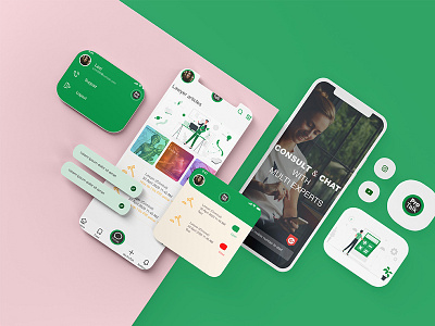 Consulting Mobile App consulting mobile app design green mobile app illustration mobileapp ui ux vector