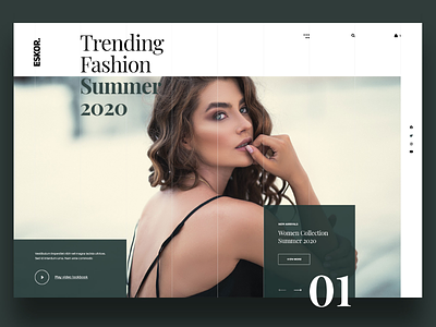 Fashion Landingpage fashion green homepage landingpage ui ui ux ux web design agency webdesign werbeagentur