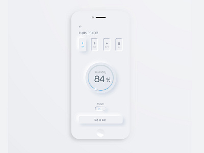 ɴᴇᴜᴍᴏʀᴘʜɪsᴍ ɪɴ ᴜsᴇʀ ɪɴᴛᴇʀғᴀᴄᴇs - App Design app dailyui design interface minimal mobile neumorphic neumorphism smarthome ui ui design uidesign uiux ux