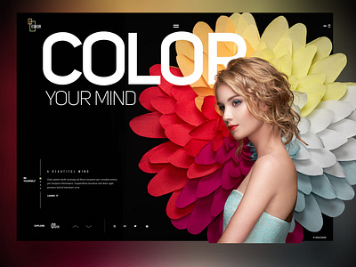 color your mind landingpage colorful colorful design colorfull design landing page landingpage screendesign ui uidesign uiux webdesign