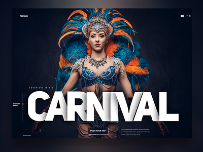 CARNIVAL Website Design carnival graphicart graphicdesign landing page screendesign typography uiux webdesign