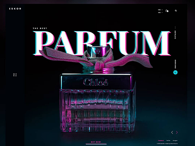Parfum website design landingpage productpage tiktok uidesign uiux webdesign websitedesign