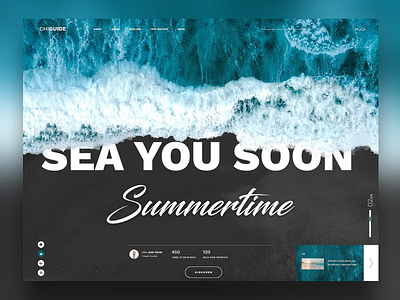 Sea you soon - landingpage landingpage summertime uidesign uxdesign webdesign websites werbeagentur