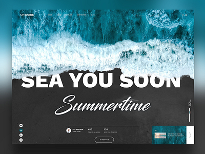 Sea you soon - landingpage