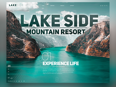 Lakeside Mountain View - Landing Page landing page landing page concept screendesign ui uiux webdesign webdesigner