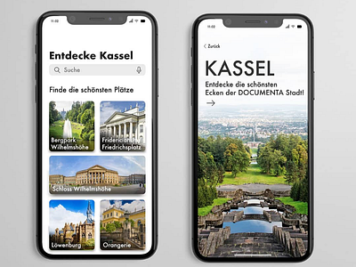 Entdecke Kassel App app app design appdesign kassel mobile ui ui ui ux ui desgin uiux ux