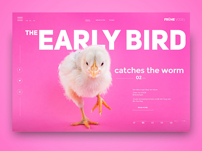 The early bird catches the worm - landing page