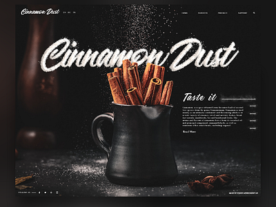 Cinnamon Dust - Websitedesign