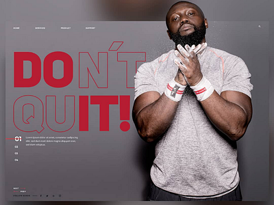 Do it - Don't quit 🥊Landingpage