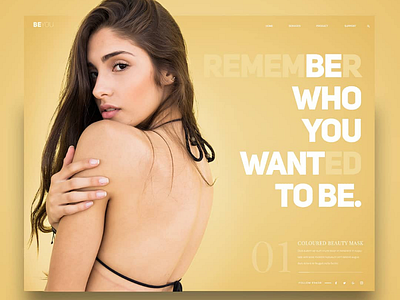Beauty - Laningpage "be who you want to be"