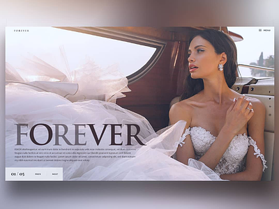 Forever Landingpage landingpage screendesign ui uiux ux webdesign websitedesign wedding werbeagentur