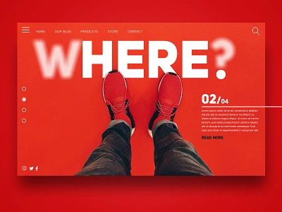 Where ? Here. - Landingpage design graphicdesign landing page landing page concept landingpage screendesign ui ui design uidesign uiux ux ux design webdesign webdesigner websitedesign wordplay