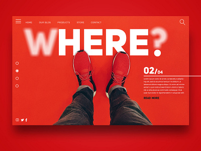 Where ? Here. - Landingpage design graphicdesign landing page landing page concept landingpage screendesign ui ui design uidesign uiux ux ux design webdesign webdesigner websitedesign wordplay