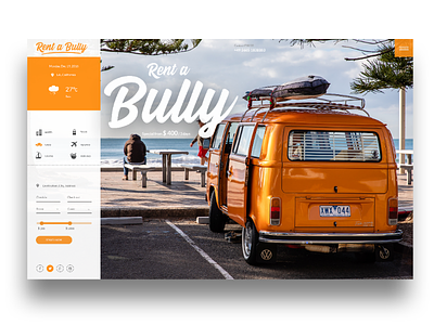 Travel - Car Rent Website design
