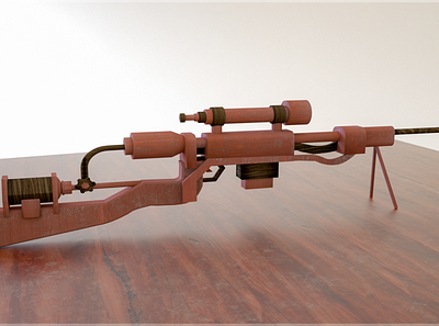 My model on 10 day in Cinema4D 100 day project 3d 3dsmax beautiful blender cinema4d design modeling rifle sniper