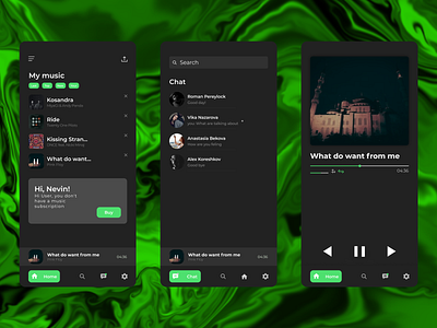 Olypse Studio - Music Player (App) beautiful branding design digital figma ui ui ux ux vector