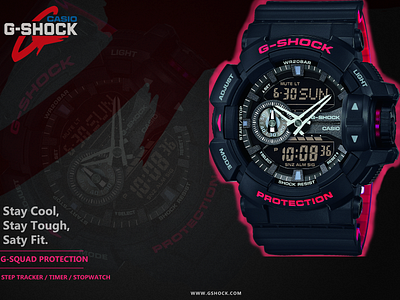gshock branding design g shock product design typography