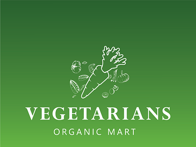 vegetarian branding design illustration logo typography