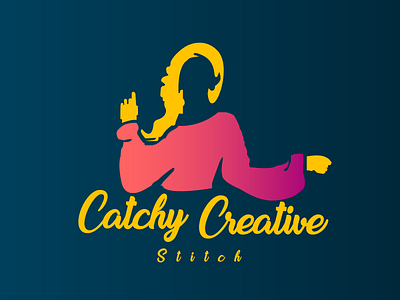 Catchy Stitch branding design illustration logo typography