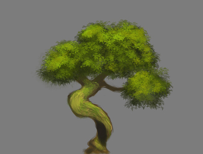 Tree using Adobe Photoshop design illustration painting painting brushes sketch