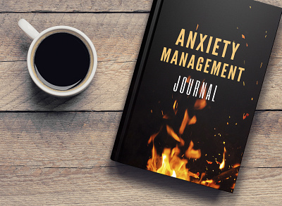 ANXIETY MANAGEMENT JOURNAL book cover notebook design