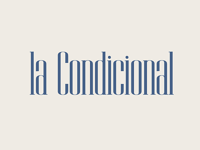 la Condicional logo clothing elegant identity logo luxury shop store