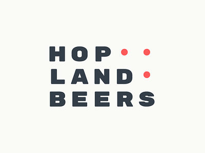 HOPLAND BEERS beer bier brand cerveza design hop hoppy hops identity land logo lupulo simple