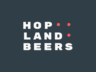 HOPLAND BEERS beer brand cerveza design hop identity logo logodesign logotype lupulo simple