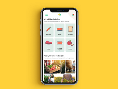 Yarmark - internet platform to sell and buy local food app design food app geolocation ui