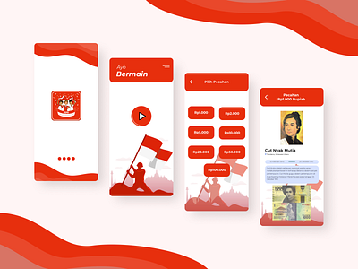 Get to know national heroes in Rupiah banknotes app mobile ui ui ui design