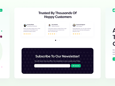 Landing Page for Groceries Delivery App