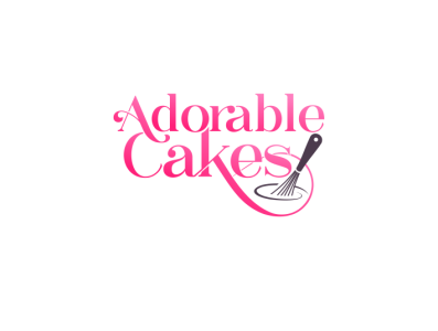 Adorable Cakes Logo Concept branding classy elegant logo design modern typography