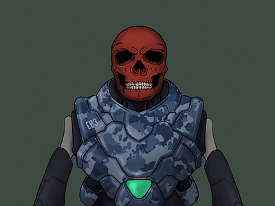 Red Skull Army illustration