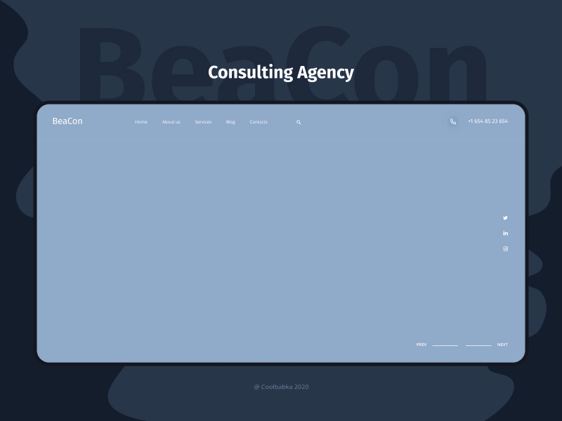 Beacon - Consulting Agency UI/UX Web Design agency animation bootstrap business clean company consultancy consulting corporate creative design development digital modern studio trending ui ux web design