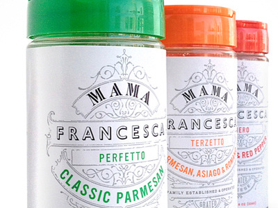 Mama Francesca Cheese Co. brand identity kyle poff logo