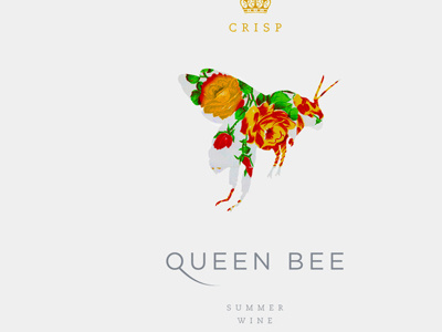 Queen Bee Summer Wine brand identity kyle poff logo