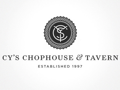 Cy's Chophouse & Tavern brand identity kyle poff logo restaurant